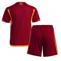 Otroški Nogometni dresi AS Roma Domači 2023-24 Kratek Rokav (+ Kratke hlače)